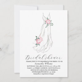 Invitación Elegant Eucalyptus Greenery Bridal Shower 