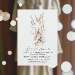 Invitación Elegant Eucalyptus Greenery Bridal Shower 