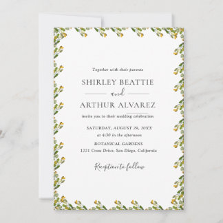 Invitación Elegant Eucalyptus Greenery Wedding