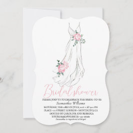 Invitación Elegant Eucalyptus Peonies Floral Bridal Shower 