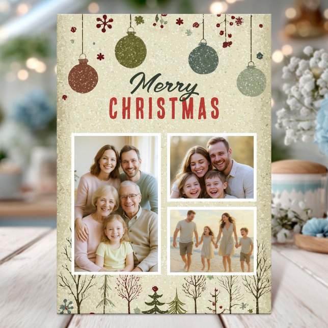 Invitación Elegant Family Christmas Photo Card (Subido por el creador)