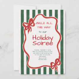 Invitación Elegant Festive Christmas Party Invitation