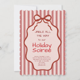 Invitación Elegant Festive Christmas Party Invitation