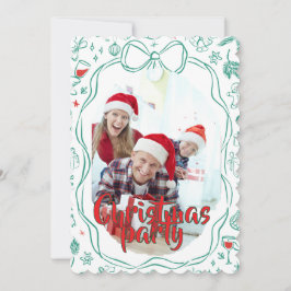 Invitación Elegant Festive Christmas Party Invitation