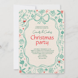 Invitación Elegant Festive Christmas Party Invitation