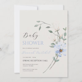 Invitación Elegant Floral Baby Shower Invitation Customizable