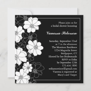 Invitación Elegant Floral Bridal Shower Invitation