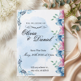Invitación Elegant Floral Garden Frame