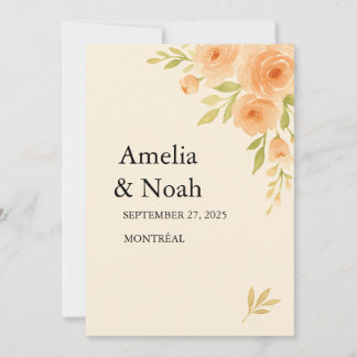 Invitación 🌸 Elegant Floral Wedding Invitation 🌸