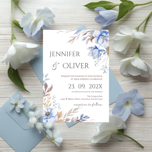 Invitación Elegant Floral Wedding Invitation (Subido por el creador)