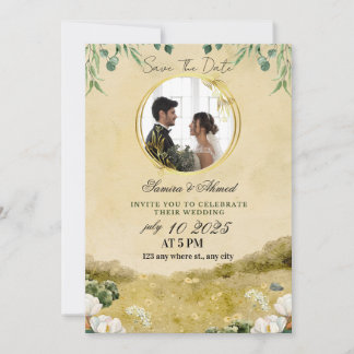 Invitación  Elegant Floral Wedding Invitation | Classic & Mod