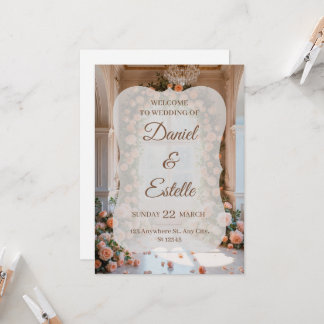 Invitación Elegant Floral Wedding Invitation | Editable Weddi