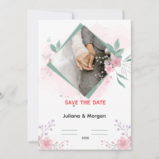 Invitación Elegant Floral Wedding Invitation | Romantic Pink 