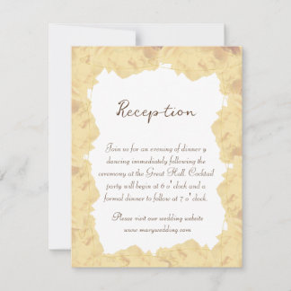 Invitación elegant gold cream  roses