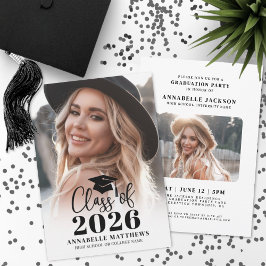 Invitación Elegant Graduate Photo Graduation Party