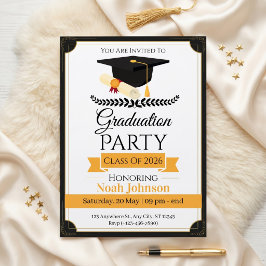 Invitación Elegant Graduation