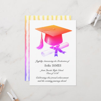 Invitación Elegant Graduation Announcement Card