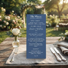Invitación Elegant Handwritten Script Wedding Menu Card