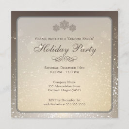 Invitación Elegant Holiday Party Company