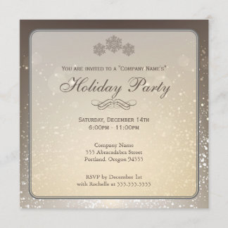 Invitación Elegant Holiday Party Company