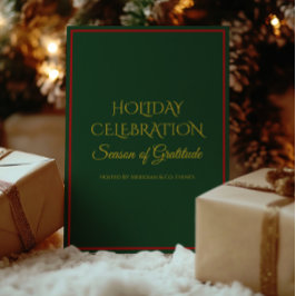 Invitación Elegant Holiday Party Invitation for Business 