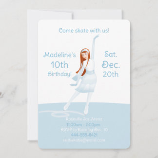 Invitación Elegant Ice Skating Party Invitation