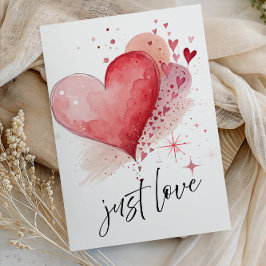 Invitación Elegant “Just Love” Wedding - Minimalist Romantic 