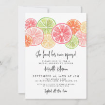Elegant Main Squeeze Citrus Bridal Shower