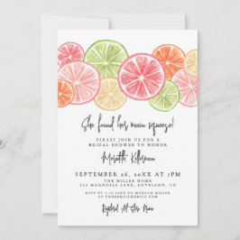 Invitación Elegant Main Squeeze Citrus Bridal Shower