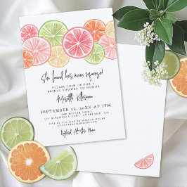 Invitación Elegant Main Squeeze Citrus Bridal Shower