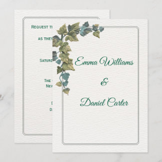 Invitación Elegant Minimal Wedding Invitation – Customizable 