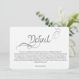 Invitación Elegant Minimalist Calligraphy Wedding Invitation