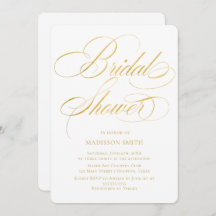 Elegant Minimalist modern Bridal Shower