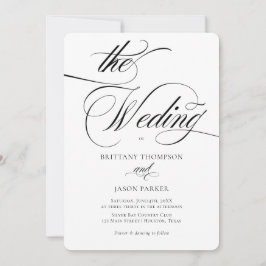 Invitación Elegant Minimalist modern Wedding