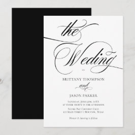 Invitación Elegant Minimalist modern Wedding