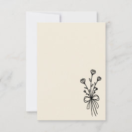 Invitación Elegant Minimalist Natural White