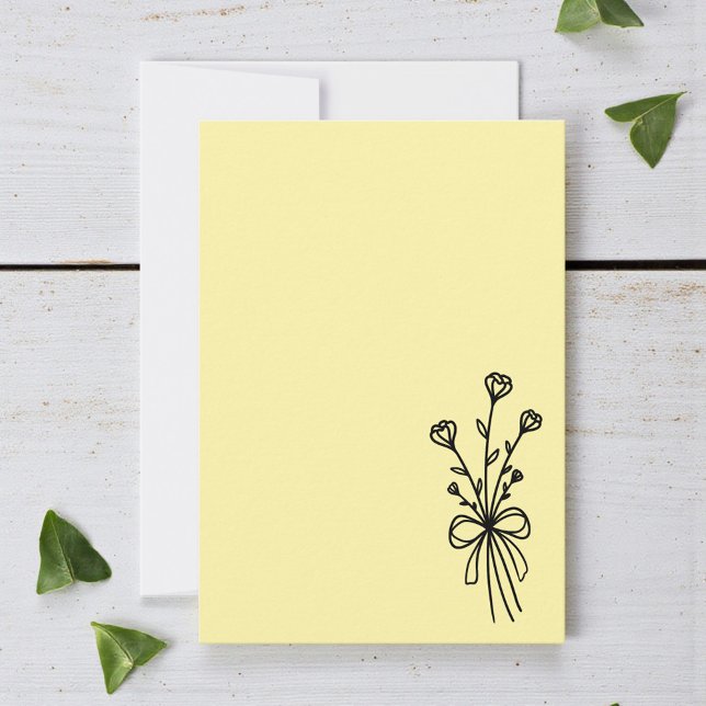 Invitación Elegant Minimalist Pale Yellow (Subido por el creador)