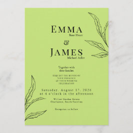 Invitación Elegant Minimalist Wedding Invitation | Modern