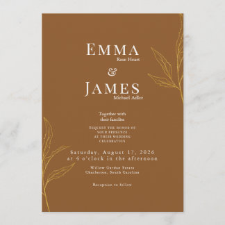 Invitación Elegant Minimalist Wedding Invitation | Modern