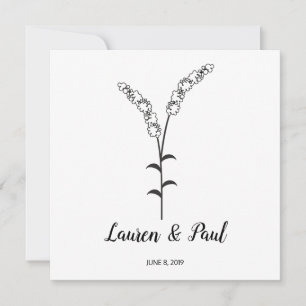 Invitación Elegant, Modern and Minimalist Twigs Desig