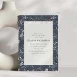 Invitación Elegant Modern Charcoal Gray Floral Bridal Shower<br><div class="desc">This bridal shower invitation features delicate floral line drawings on a rich charcoal background with a soft ivory panel for the event details. The airy botanical outlines create an elegant frame that feels modern, clean, and sophisticated. Perfect for bridal shower brunches, luncheons, and intimate celebrations with friends and family. A...</div>