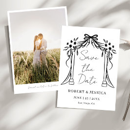 Invitación Elegant Modern Photo Wedding Save The Date