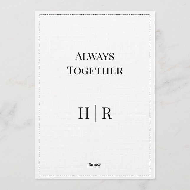 Invitación Elegant Modern Wedding Invitation | Timeless (Reverso)