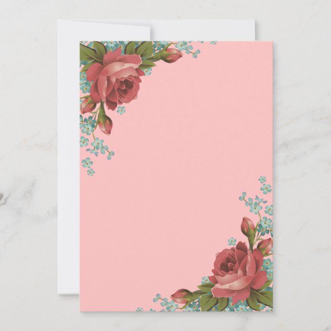 Invitación Elegant Neutral Wedding Invitation Design (Anverso)