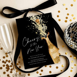 Invitación Elegant New Year Party Invitation