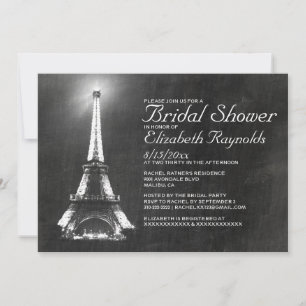 Invitación Elegant Paris Bridal Shower Invitations