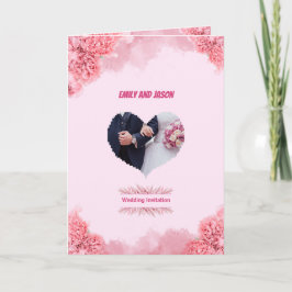 Invitación Elegant Pink Wedding invitation