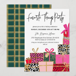 Invitación Elegant Presents Favorite Things Party Holiday