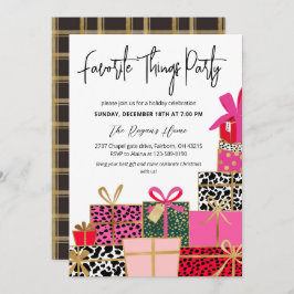 Invitación Elegant Presents Favorite Things Party Holiday In