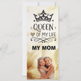 Invitación Elegant Queen of my Life-my mom